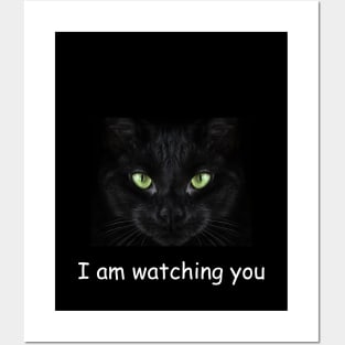 I am watching you Cat love Posters and Art